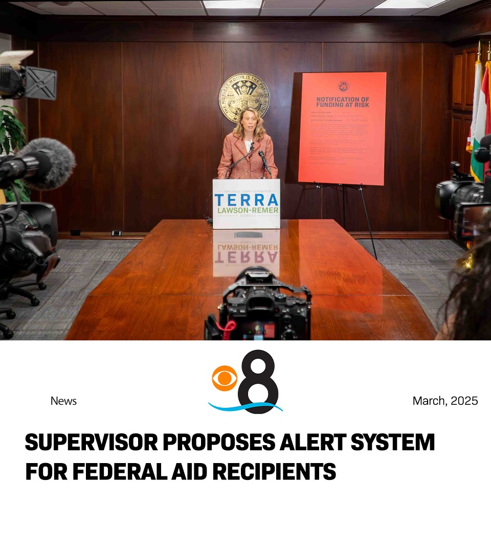 Supervisor Terra Lawson-Remer proposes notification system for federal aid recipients